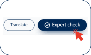 Mit dem Expert Check menschliche Sprachexpertise in Anspruch nehmen
